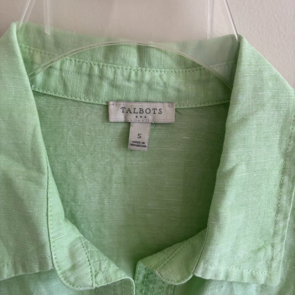 Talbots Linen Blend Top Size 4 - Picture 6 of 7